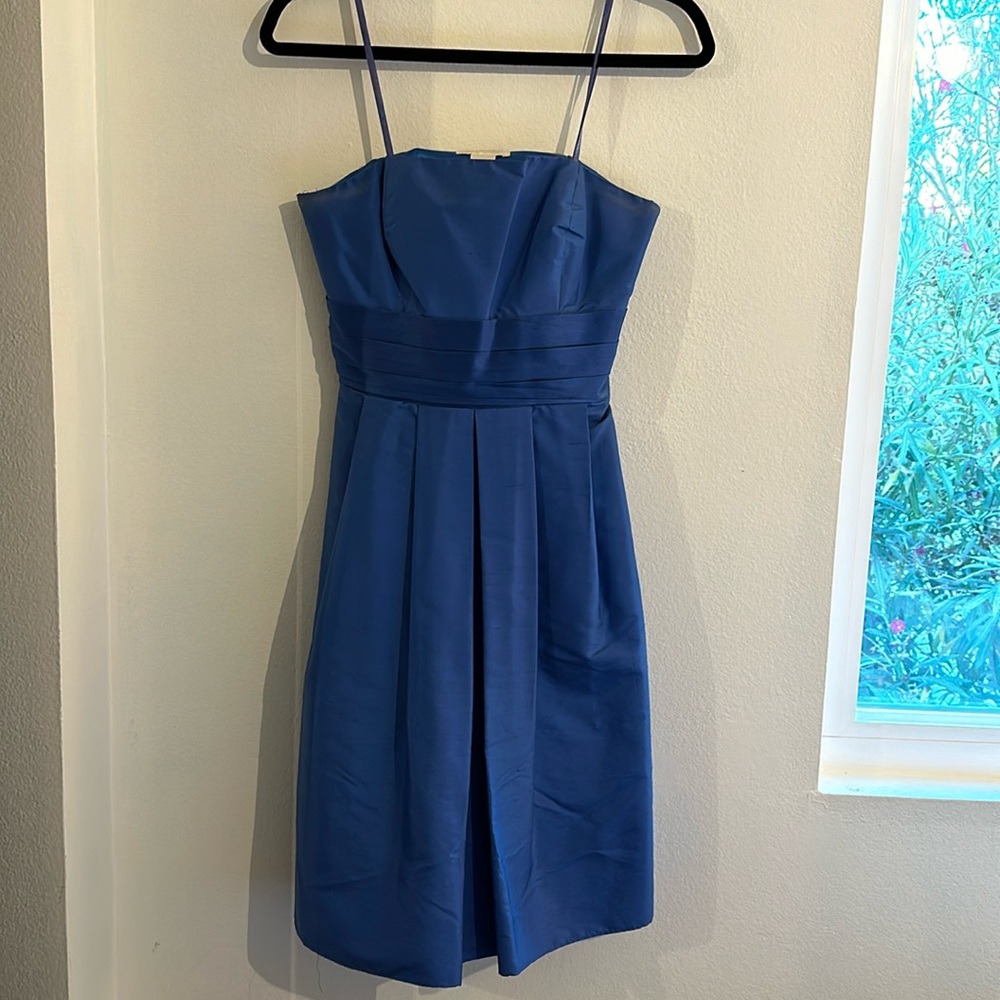 Blue Ann Taylor strapless dress